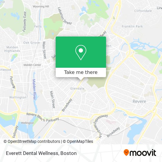 Mapa de Everett Dental Wellness