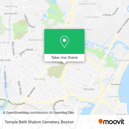 Temple Beth Shalom Cemetery map