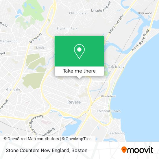 Stone Counters New England map