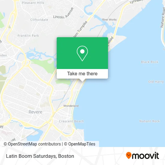 Latin Boom Saturdays map