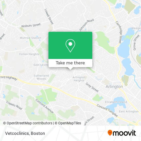 Vetcoclinics map