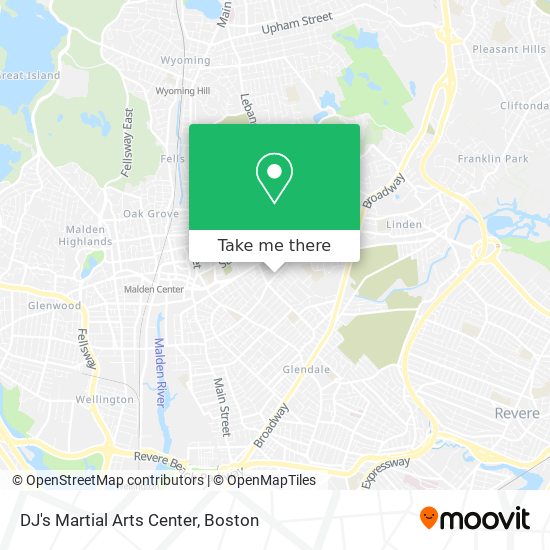 DJ's Martial Arts Center map