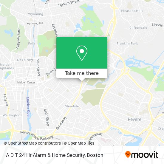 A D T 24 Hr Alarm & Home Security map