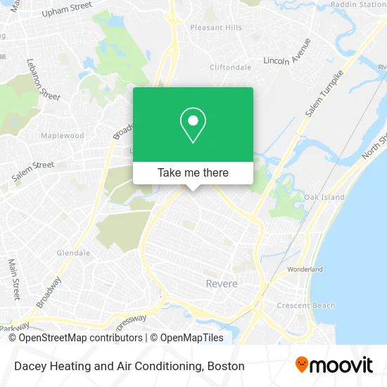 Dacey Heating and Air Conditioning map