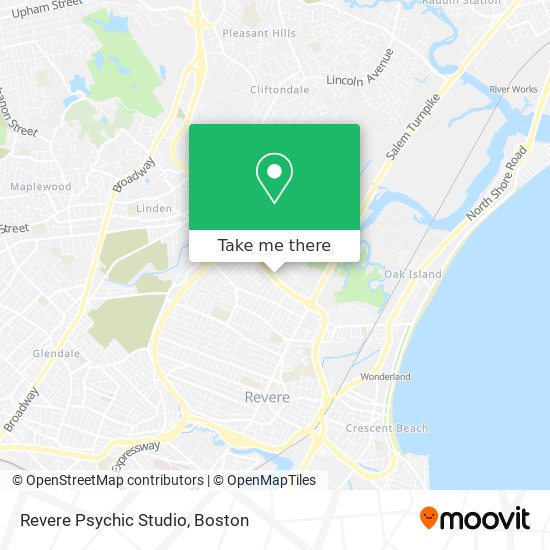 Mapa de Revere Psychic Studio