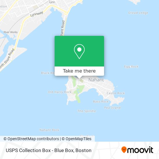 USPS Collection Box - Blue Box map