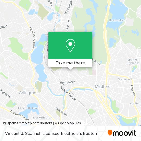 Mapa de Vincent J. Scannell Licensed Electrician