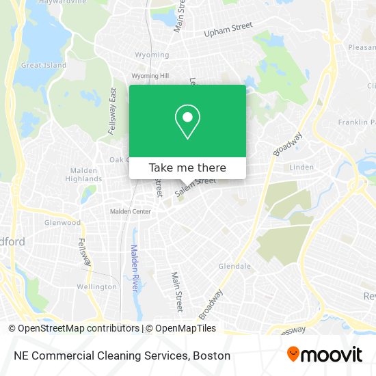 NE Commercial Cleaning Services map