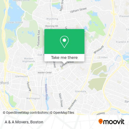 Mapa de A & A Movers