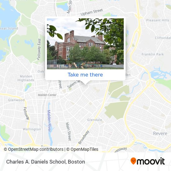 Charles A. Daniels School map