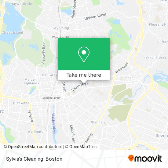 Sylvia's Cleaning map