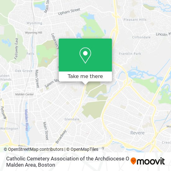 Catholic Cemetery Association of the Archdiocese O Malden Area map