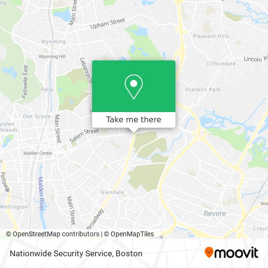 Nationwide Security Service map