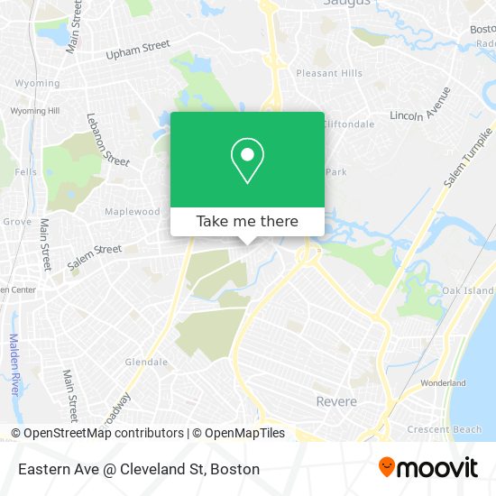 Eastern Ave @ Cleveland St map