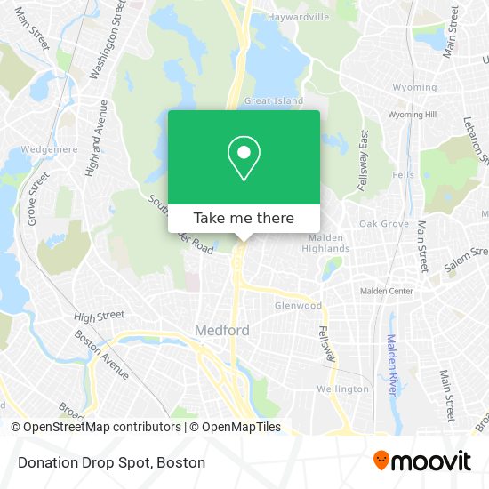 Donation Drop Spot map