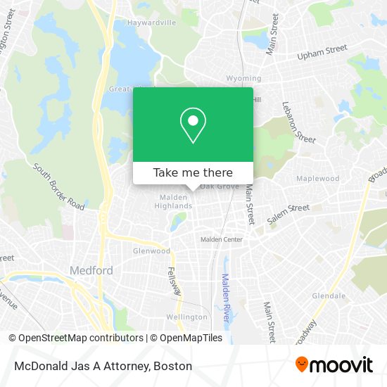 McDonald Jas A Attorney map
