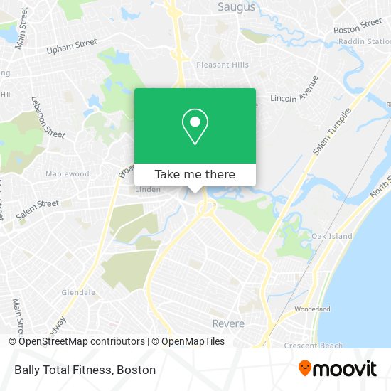 Bally Total Fitness map