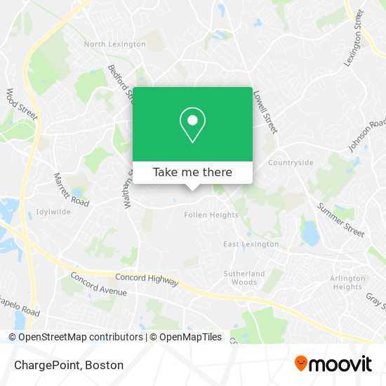 ChargePoint map