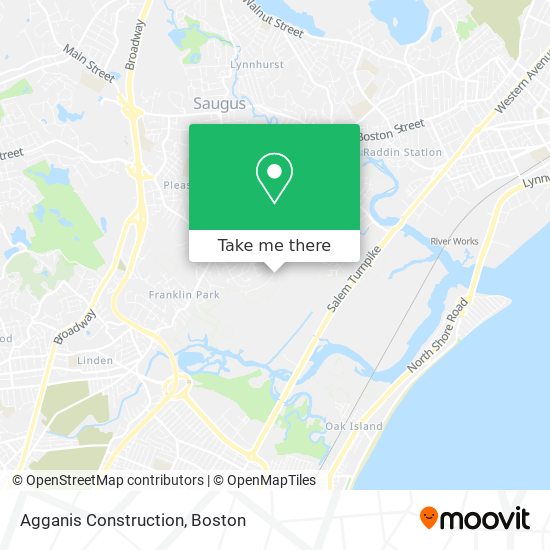 Agganis Construction map
