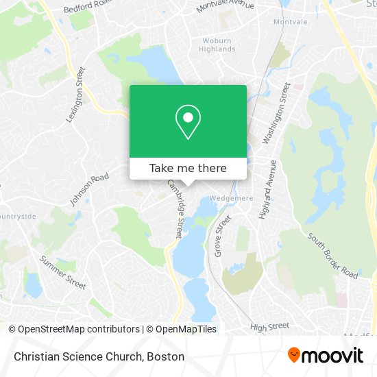 Christian Science Church map