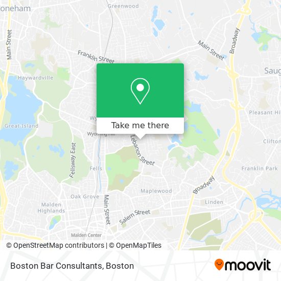 Mapa de Boston Bar Consultants