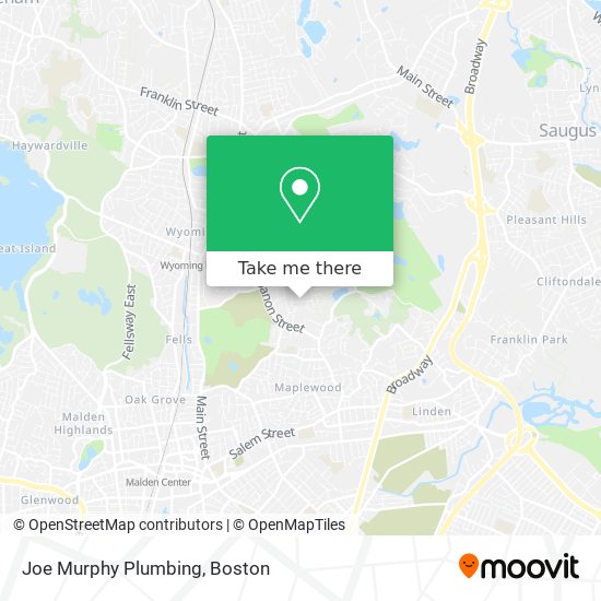 Mapa de Joe Murphy Plumbing