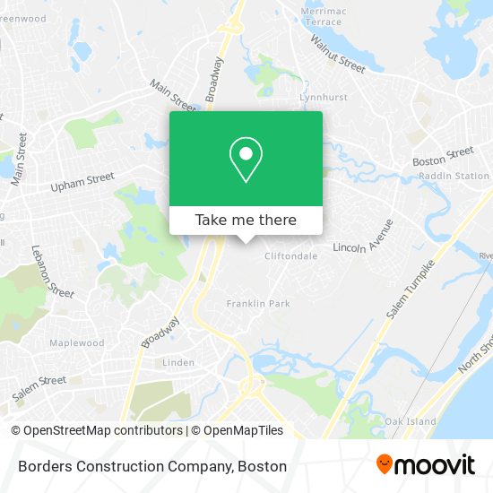 Borders Construction Company map