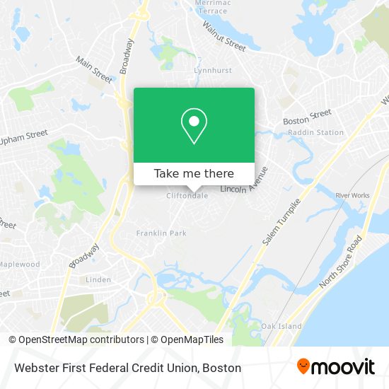 Webster First Federal Credit Union map