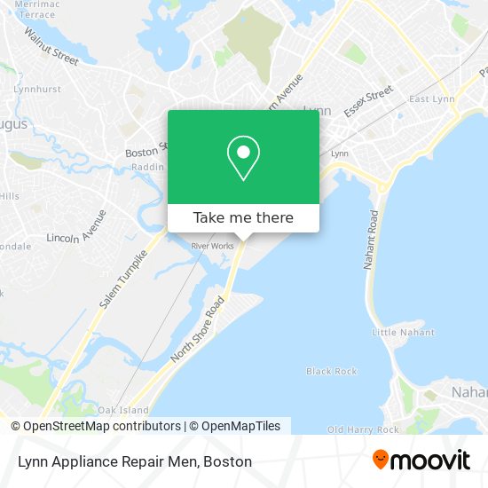 Mapa de Lynn Appliance Repair Men