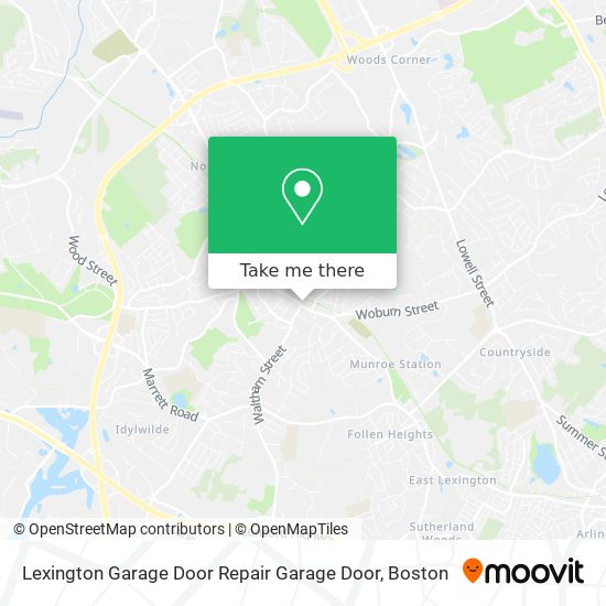 Mapa de Lexington Garage Door Repair Garage Door