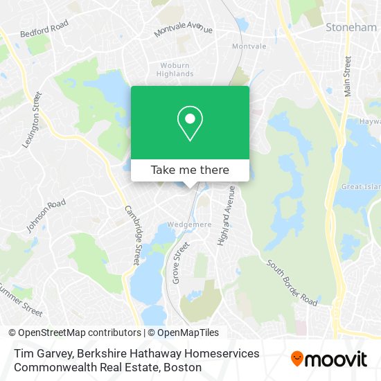 Mapa de Tim Garvey, Berkshire Hathaway Homeservices Commonwealth Real Estate