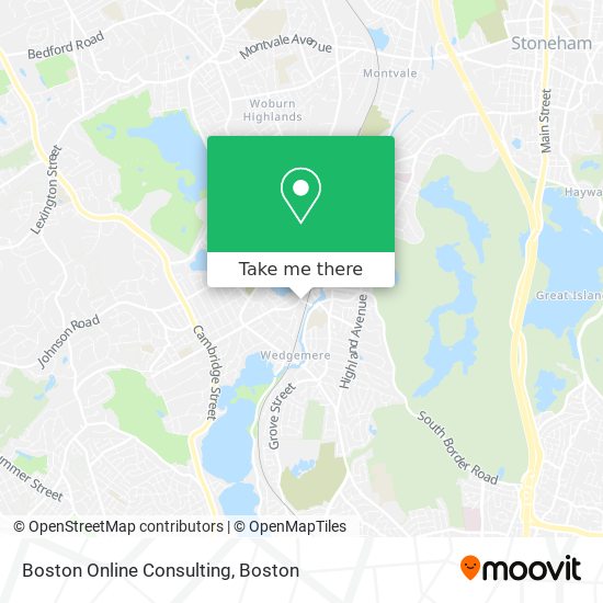 Mapa de Boston Online Consulting