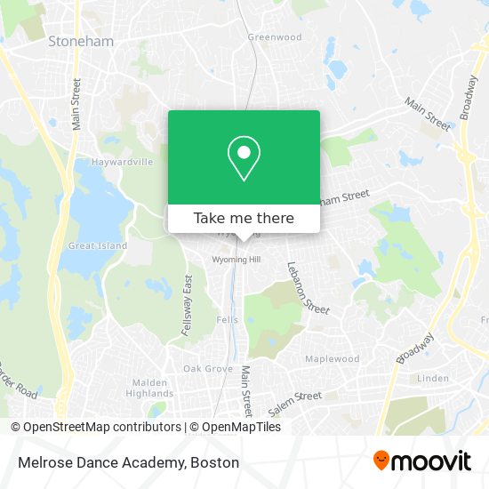 Mapa de Melrose Dance Academy