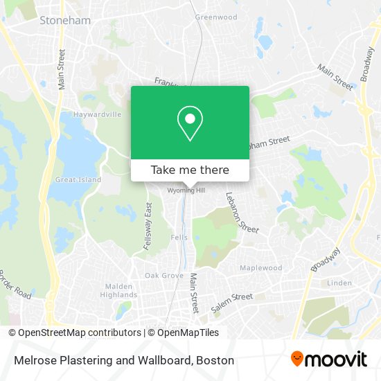 Melrose Plastering and Wallboard map