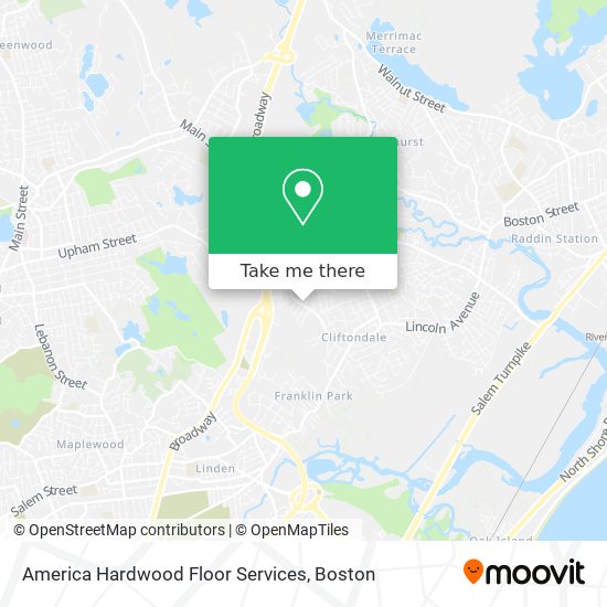 America Hardwood Floor Services map