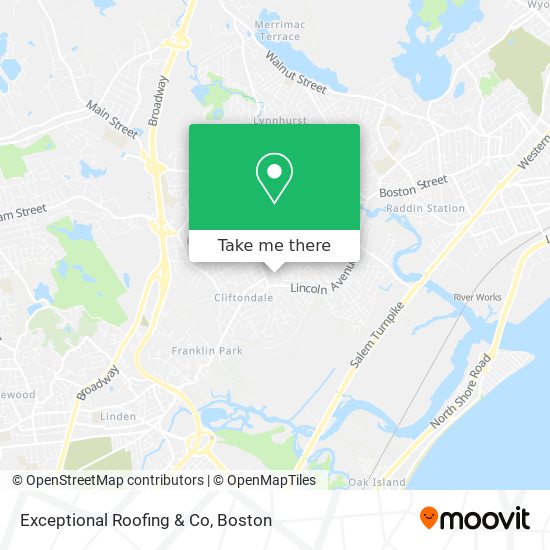 Mapa de Exceptional Roofing & Co