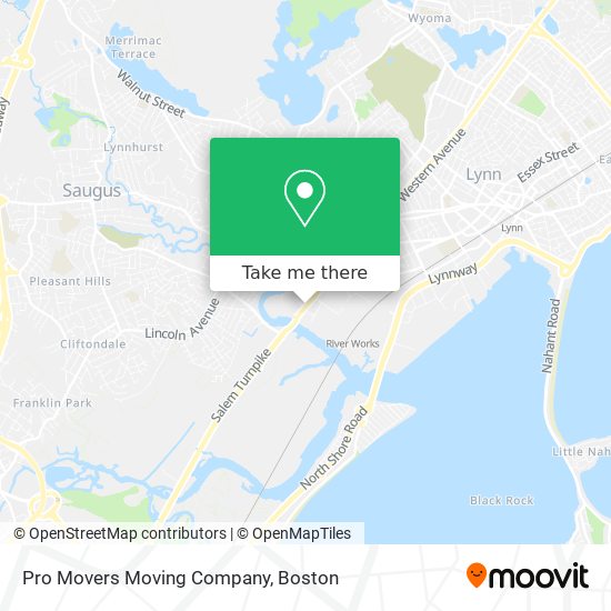 Pro Movers Moving Company map