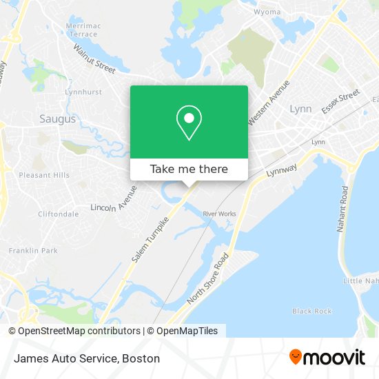 James Auto Service map
