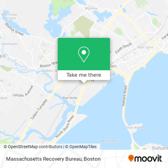 Massachusetts Recovery Bureau map