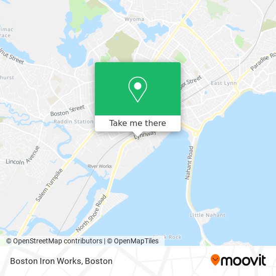Mapa de Boston Iron Works