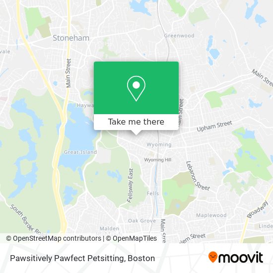Pawsitively Pawfect Petsitting map