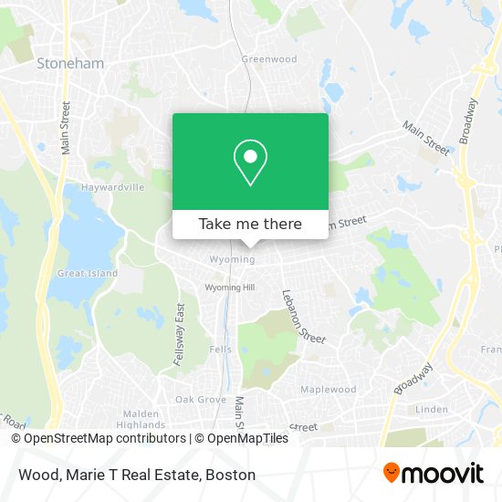 Wood, Marie T Real Estate map