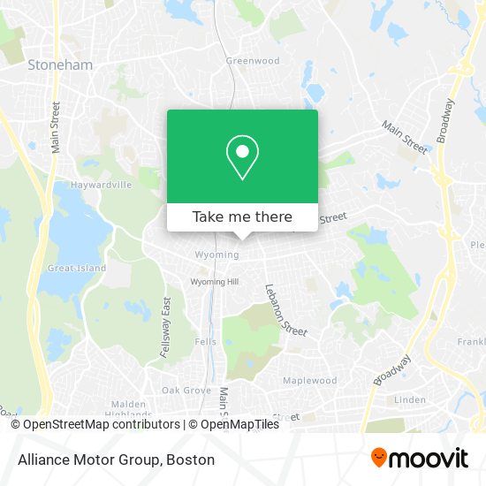 Alliance Motor Group map