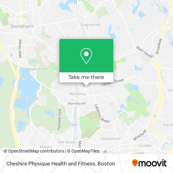 Mapa de Cheshire Physique Health and Fitness