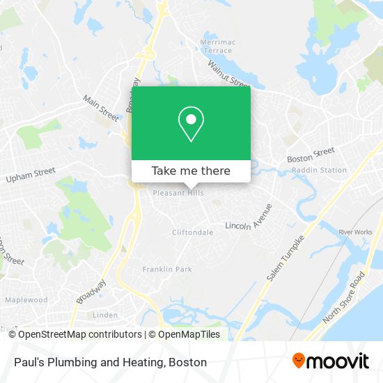 Paul's Plumbing and Heating map