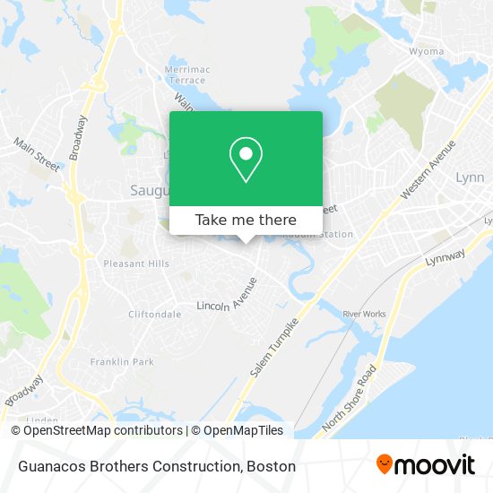 Guanacos Brothers Construction map