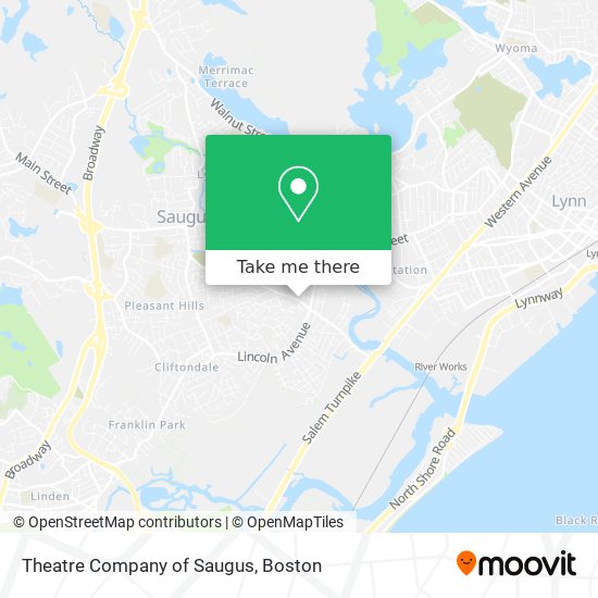 Mapa de Theatre Company of Saugus