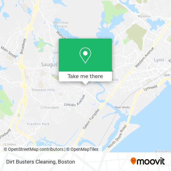 Dirt Busters Cleaning map