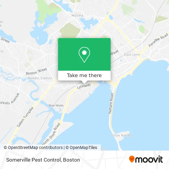 Mapa de Somerville Pest Control