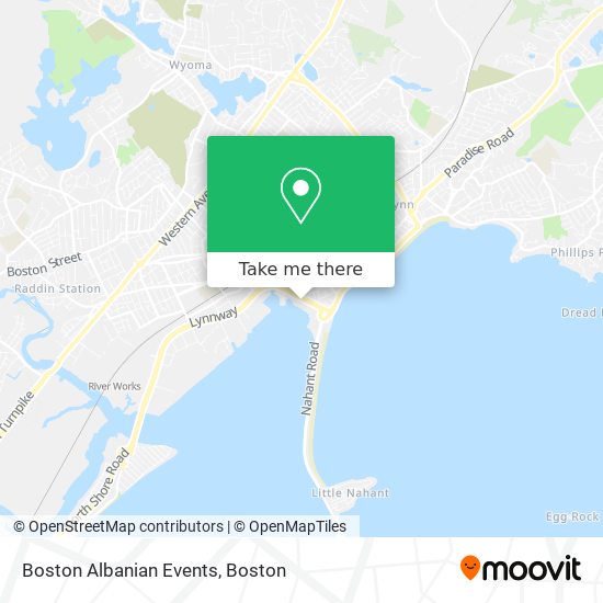 Mapa de Boston Albanian Events